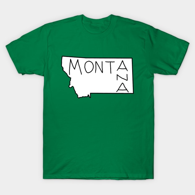 The State of Montana - No Color T-Shirt by loudestkitten